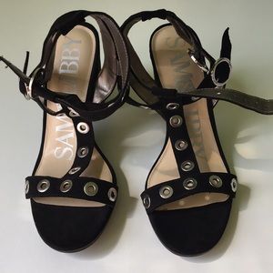 Black Straps Shoes